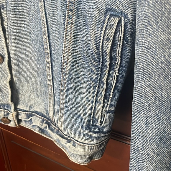 💙Vintage Levi Strauss& Co .Jean Jacket , Size Large Tall original rivited - Picture 4 of 10